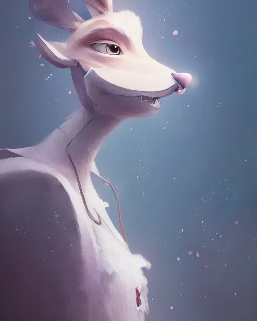 Image similar to a beautiful portrait of an anthropomorphic disney character by cory loftis, fenghua zhong, ryohei hase, ismail inceoglu and ruan jia. volumetric light, artstation