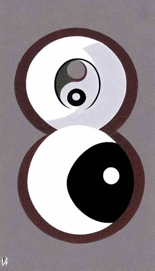 Prompt: Abstract representation of ying Yang concept, from Berserk