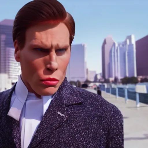 Prompt: Live Action Still of Jerma985 in Austin Powers, real life, hyperrealistic, ultra realistic, realistic, highly detailed, epic, HD quality, 8k resolution, body and headshot, film still