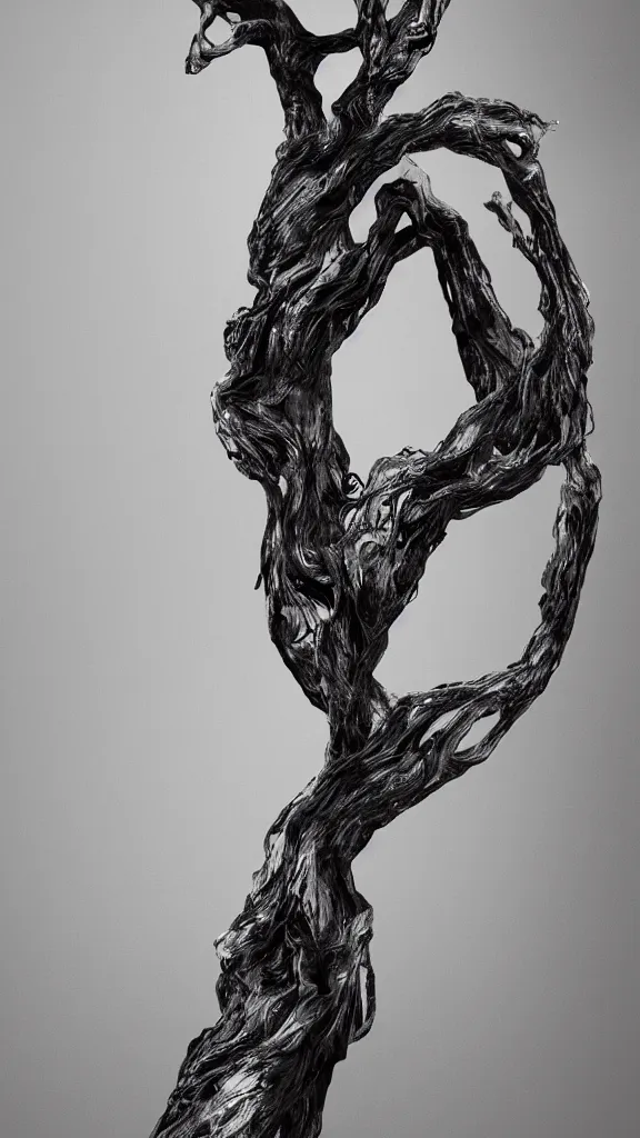 Image similar to tree by ingrid baars, octane render, 4 k, 8 k, sharp!, very very beautiful, stunning, twisted, vanishing, transparent, ethereal