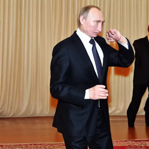 Prompt: Putin dancing in the club, high quality, super realistic