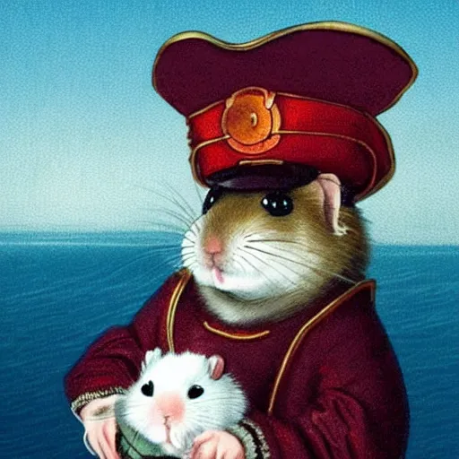 Image similar to Kaptein Sabeltann as a hamster