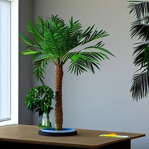 Prompt: palm tree in a classroom, photo realistic, 8 k, sharp image, clear