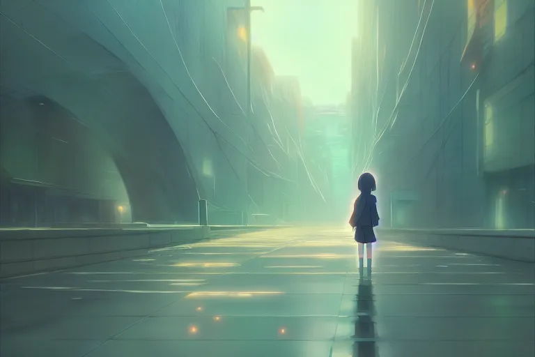 Image similar to journey of an abandoned woman, an anime drawing by makoto shinkai, cgsociety, postminimalism, anime aesthetic, anime, official art