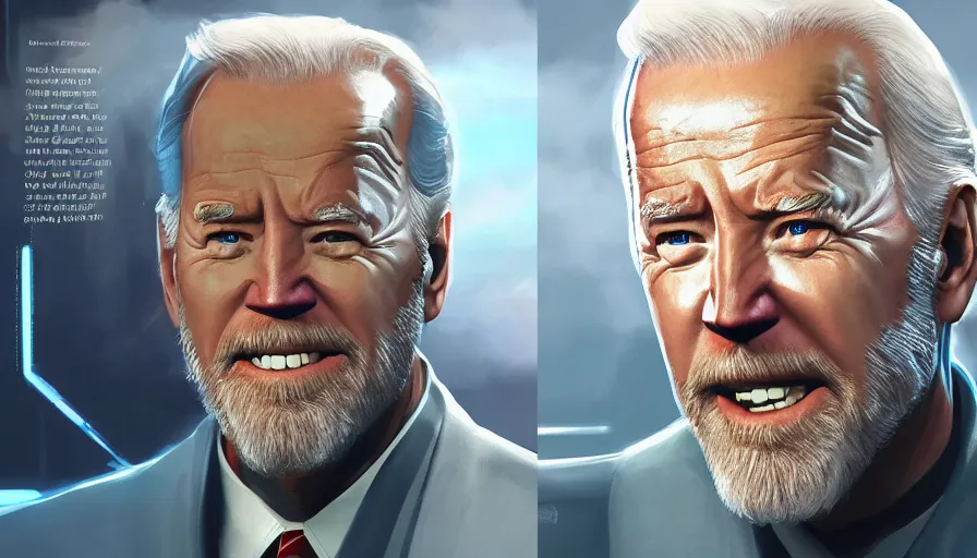 Prompt: joe biden is obi - wan kenobi, billboard image, hyperdetailed, artstation, cgsociety, 8 k