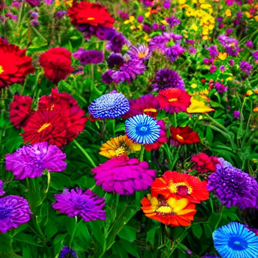 Image similar to colorful flowers, dslr photography