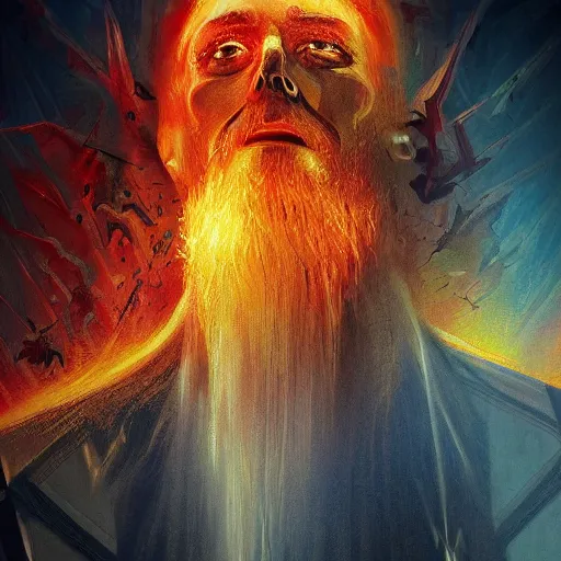 Image similar to lord of armageddon, artstation hall of fame gallery, editors choice, #1 digital painting of all time, most beautiful image ever created, emotionally evocative, greatest art ever made, lifetime achievement magnum opus masterpiece, the most amazing breathtaking image with the deepest message ever painted, a thing of beauty beyond imagination or words