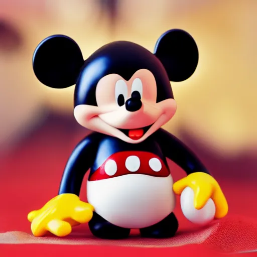 43CM Fashion Electroplating Mickey Mouse Action Figure Simple