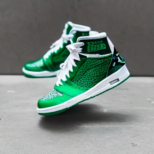 Image similar to jordan sneakers based off cactus