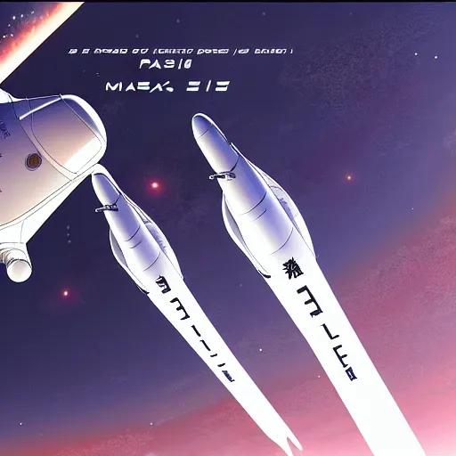 Prompt: elon musk and spacex manga by hiroya oku