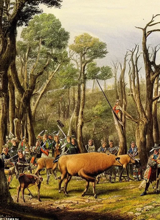 Image similar to The New Forest was once the stomping ground of William the Conqueror, who claimed it as his ownin 1079. He restricted use of the forest so that only he and the aristocracy could use it – to hunt wild boar and deer. In 1100, one of William’s sons was killed by an arrow while hunting there; another son suffered a similar death some years earlier (the exact year is unknown). Many think this was revenge on William for claiming the forest as his own and forcing the locals out.