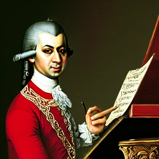 Image similar to mozart commits arson