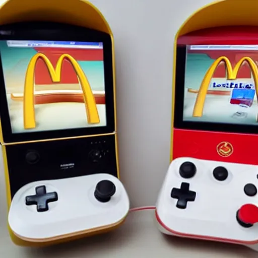 Image similar to mcdonalds game console