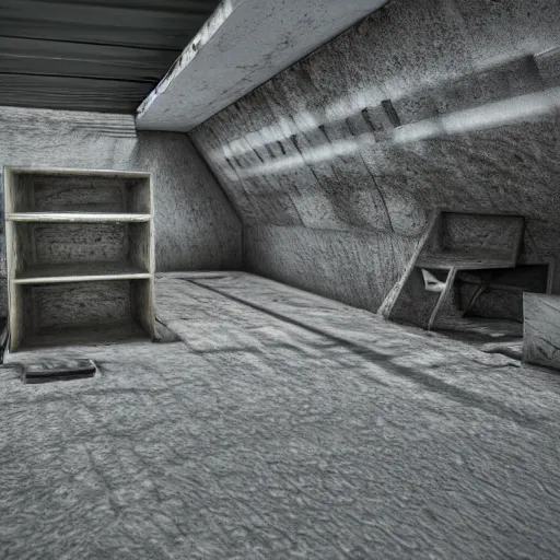 Prompt: bunker, photorealistic, highly detailed