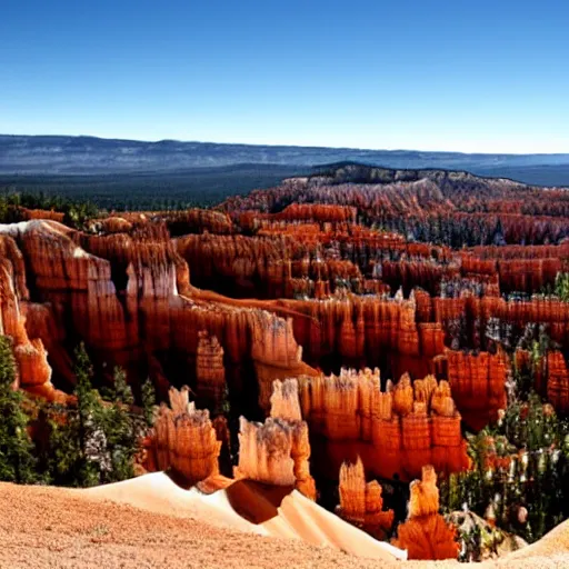 Prompt: beautiful landscape of bryce canyon