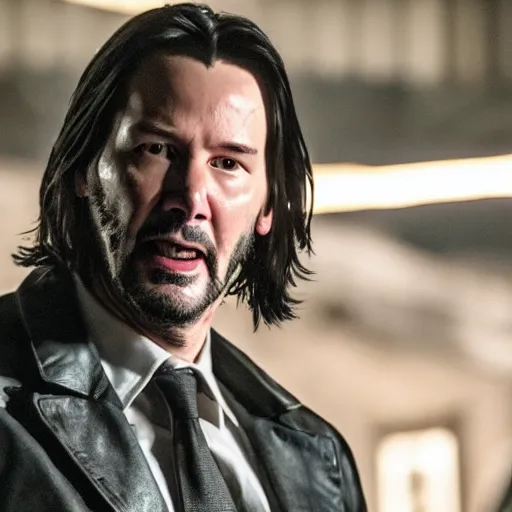 Image similar to keanu reeves as the punisher, 4 k, high detail, high - resolution photograph, professional photography, ultra - detail