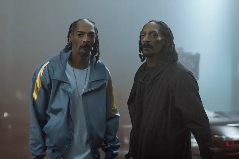 Image similar to movie screenshot of snoop dogg in blade runner 2049 4k