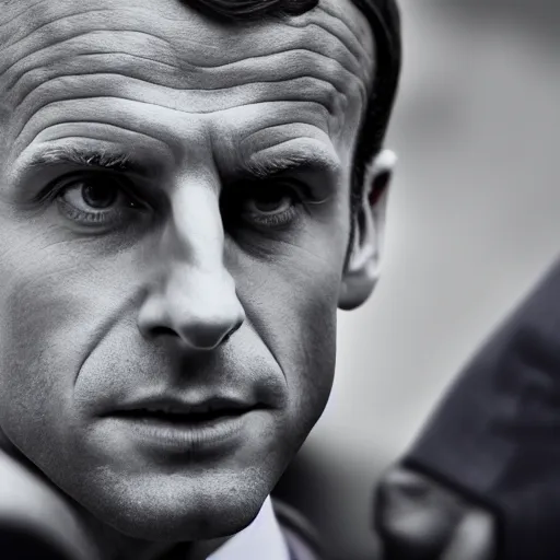 Prompt: Emmanuel Macron as a trade worker, Realistic, HDR, HDD, 8K, Profile Picture 1024px
