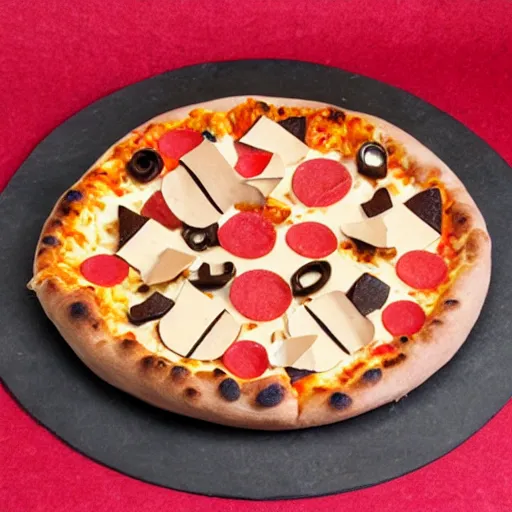 Prompt: pizza sculpture