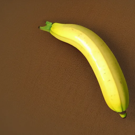 Image similar to 3 d render of a banana entering a hole