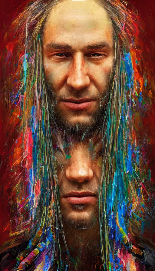 Prompt: portrait of a digital shaman, by sam spratt