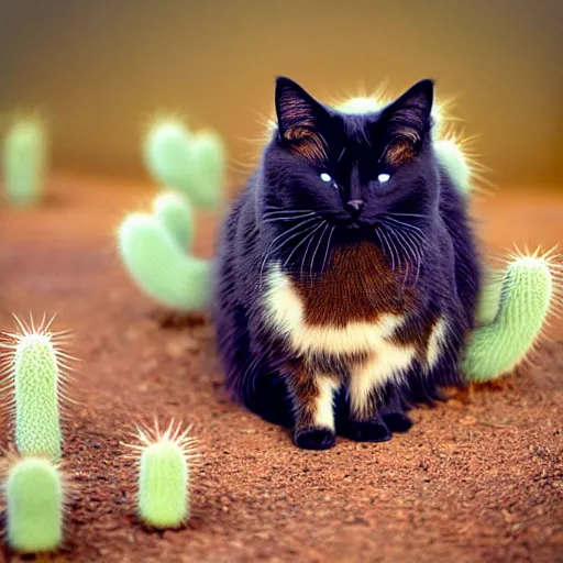 Image similar to a fcactus - cat - hybrid, plant - animal, animal photography