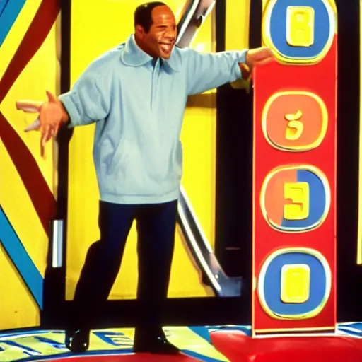 Image similar to oj simpson hosting the price is right