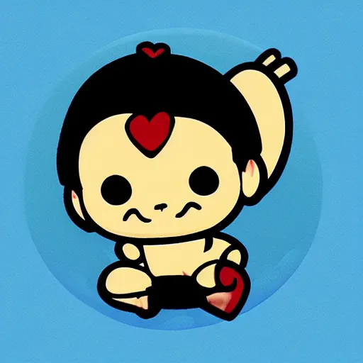 Image similar to cute sticker of baba is you videogame