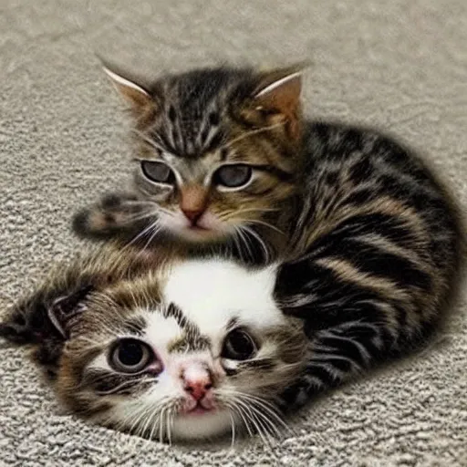 Image similar to merge of a turtle and the cuttest kitten ever