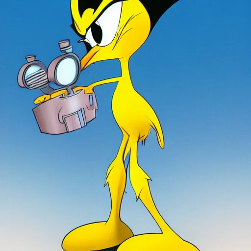 Prompt: tweety pie from looney tunes in the ratchet and clank universe