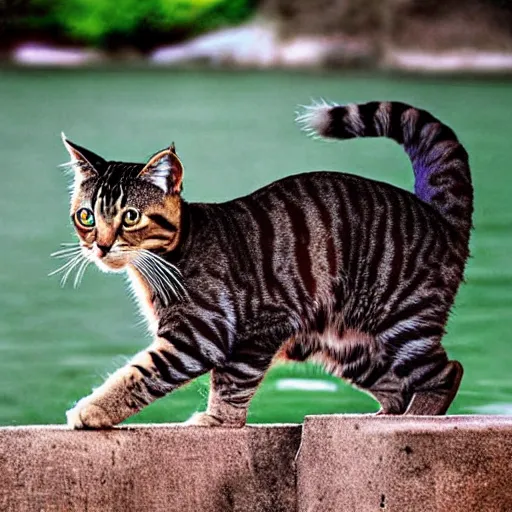 Image similar to a feline carp - cat - hybrid, animal photography, wildlife photo