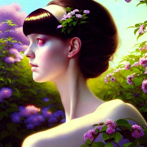 Prompt: a photorealistic detailed portrait image of a beautiful english goth girl in spring dress by rutgowski and artgerm and david a. hardy and kinkade and charles vess and hsaio - ron cheng and range murata, trending on pinterest