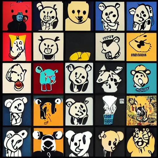 Image similar to Collage, Radiohead logo, Radiohead bear, Radiohead bear logo, Radiohead logo