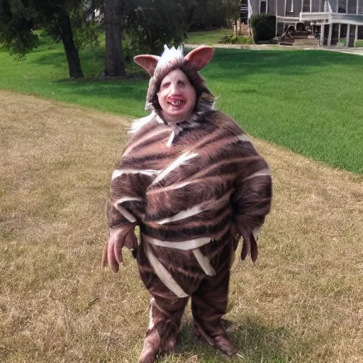 Image similar to warthog costume, craigslist photo