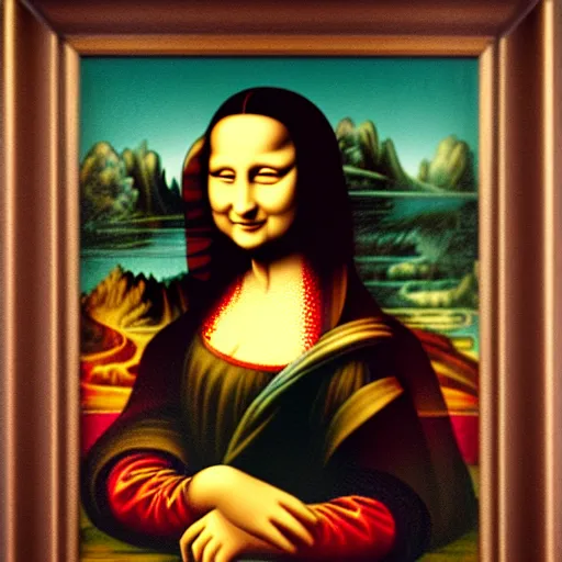 Prompt: chinese style portrait of a lady, mona lisa