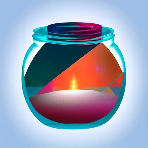 Prompt: universe in jar, hyperrealistic, 8k, trending on artstation, midjourney AI, pleasing color palette, stylistic