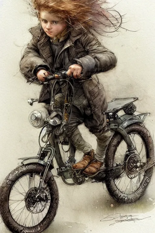 Prompt: ( ( ( ( ( electric powered future bike. drizzling lightning machine parts. muted colors. ) ) ) ) ) by jean - baptiste monge!!!!!!!!!!!!!!!!!!!!!!!!!!!