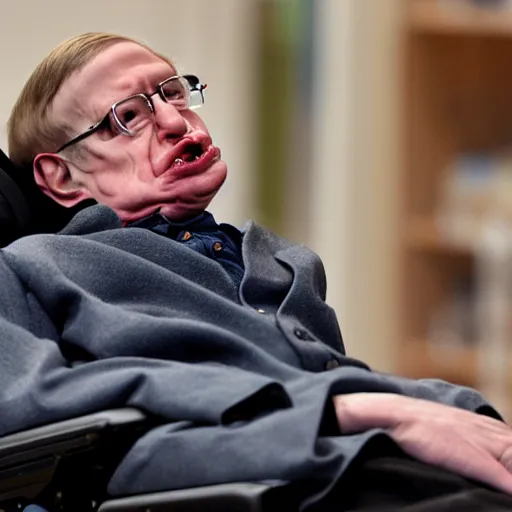 Image similar to steven hawking doing the griddy