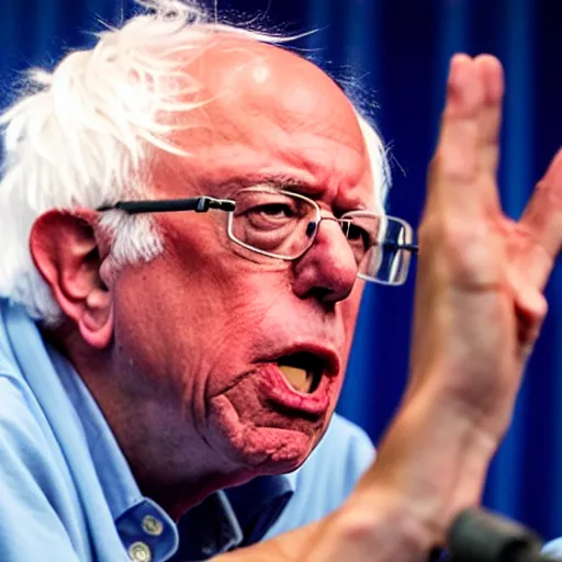 Image similar to bernie sanders using force lightning