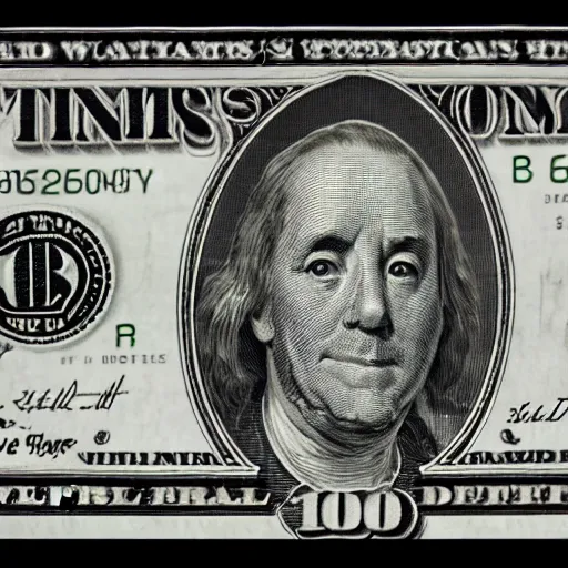 Image similar to macro photography of the American dollar bill