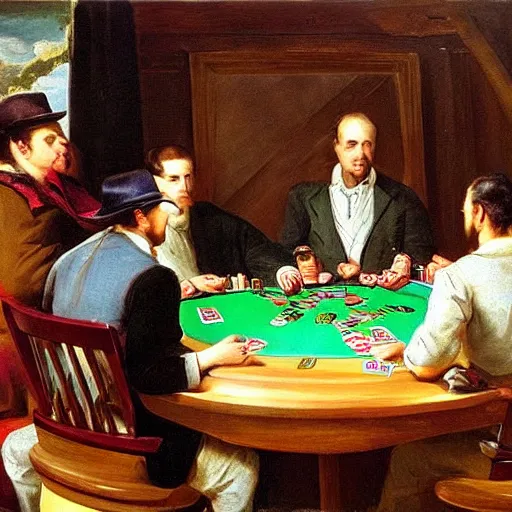 llamas playing poker by cassius marcellus coolidge | Stable Diffusion ...