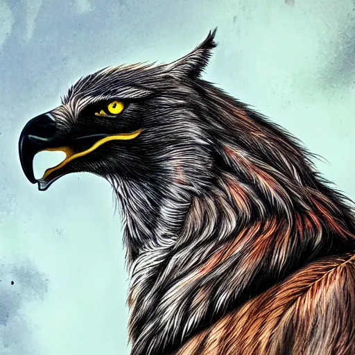 Image similar to a wolf eagle!! hybrid, bold natural colors, masterpiece, trending on artstation, photograph