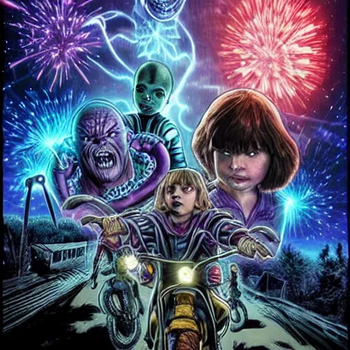 Image similar to vecna vs thanos in stranger things, realistic