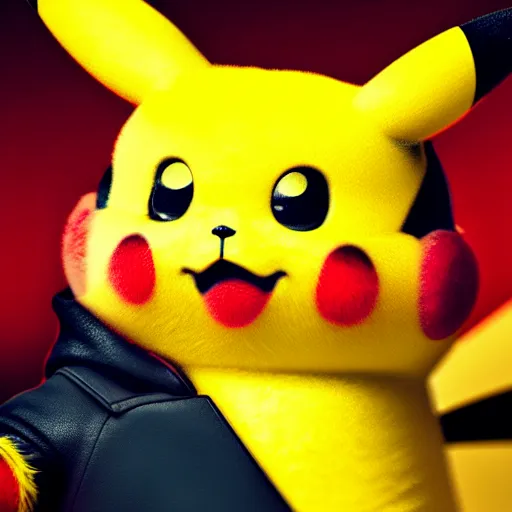 Image similar to ryan reynolds as pikachu, highly detailed, extremely high quality, hd, 4 k, 8 k, canon 3 0 0 mm, professional photographer, 4 0 mp, lifelike, top - rated, award winning, realistic, detailed lighting, detailed shadows, sharp, no blur, edited, corrected, trending