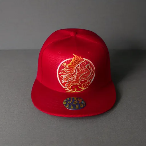 Image similar to china red dragon mark on hat