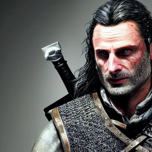 Prompt: andrew lincoln as geralt