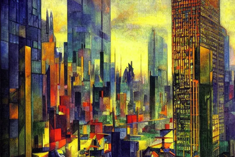 Prompt: cyberpunk city view from window, glowing with silver light, painting by Franz Marc, by Jean-Léon Gérôme, by Winsor McCay, today's featured photograph, 16K