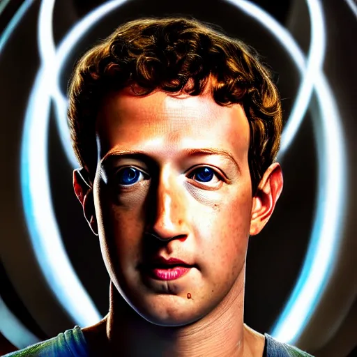 Image similar to Mark Zuckerberg in Avatar the Last Airbender, movie still, EOS-1D, f/1.4, ISO 200, 1/160s, 8K, RAW, unedited, symmetrical balance, in-frame, Photoshop, Nvidia, Topaz AI