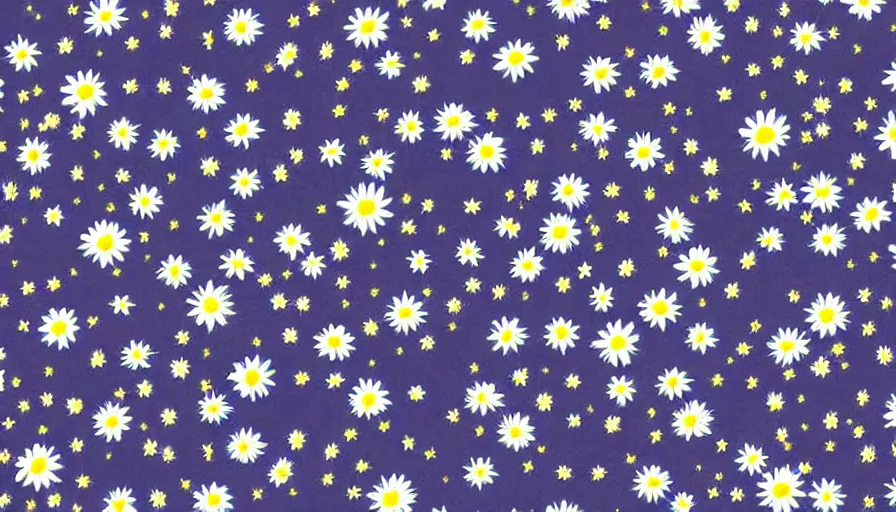 Image similar to paris with the stars in the sky places with daisies