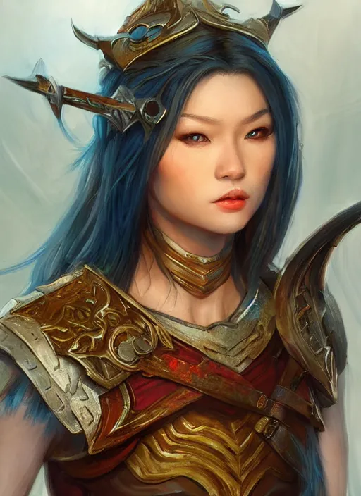 Prompt: asian human, ultra detailed fantasy, dndbeyond, bright, colourful, realistic, dnd character portrait, full body, pathfinder, pinterest, art by ralph horsley, dnd, rpg, lotr game design fanart by concept art, behance hd, artstation, deviantart, hdr render in unreal engine 5